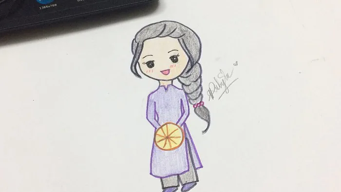 CHIBI cô gái mặc áo dài truyền thống | RXTN V19