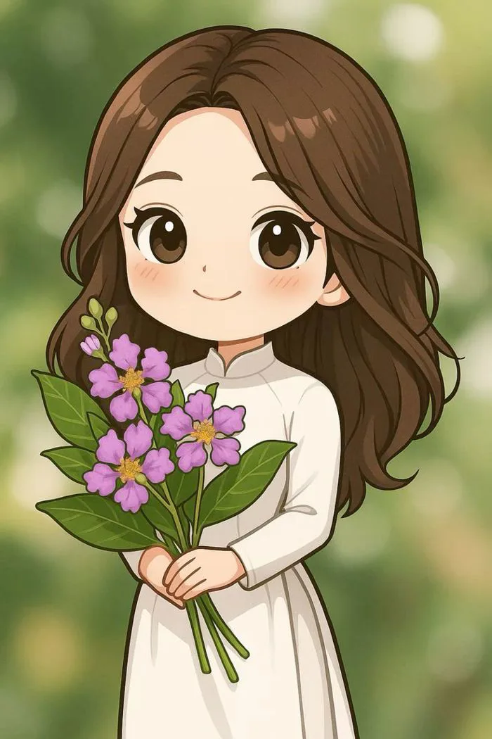 Cô giáo anime | Cô giáo mặc áo dài chibi, Ảnh chibi, Chibi dễ thương