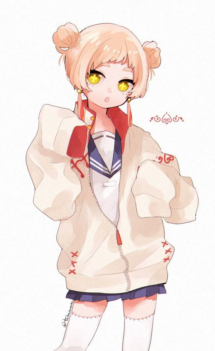 anime mặc áo hoodie