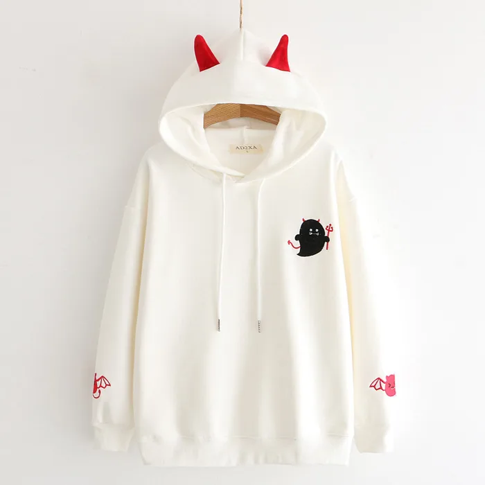 Áo hoodie nữ hình ma chibi - sakurafashion.vn