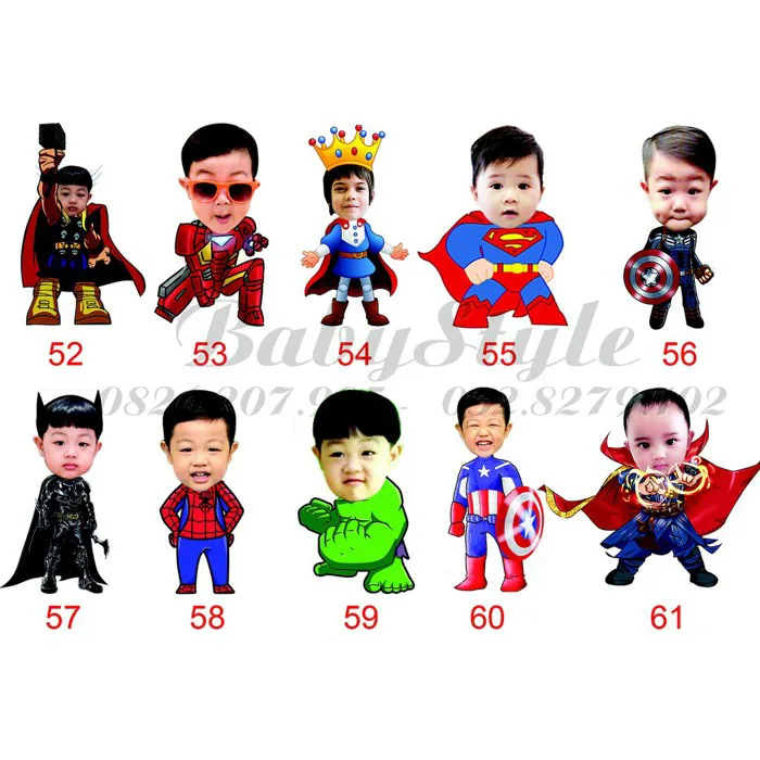 Hình chibi bé trai sinh nhật