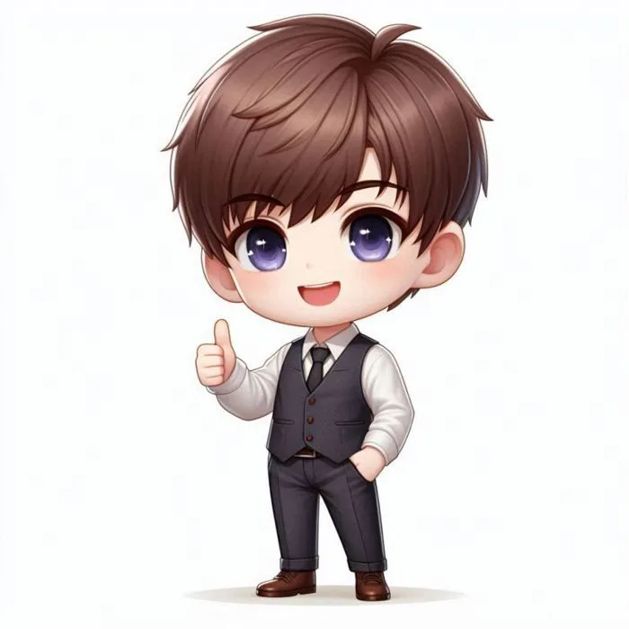 Tải miễn phí Cậu Bé Chibi Mặc Vest Giơ Ngón Tay Cái Lên Công cụ đồ họa |  PNG chuyên nghiệp - Pikbest