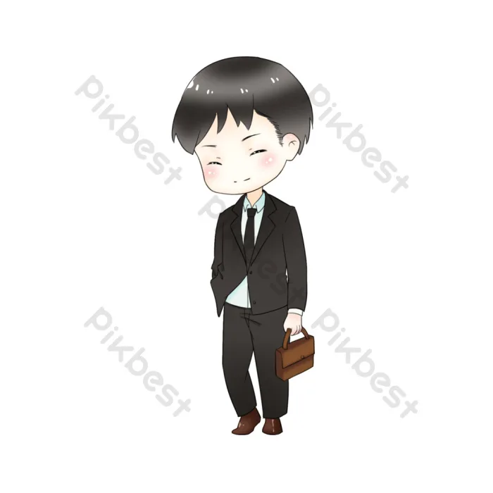 Tải miễn phí Người Kinh Doanh Vẽ Tay Phim Hoạt Hình Người đàn ông Mặc Quần  áo đen Không Khóa Miễn Phí Công cụ đồ họa | PSD chuyên nghiệp - Pikbest