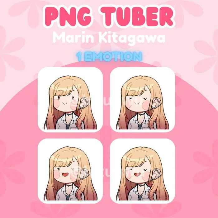 Animated Chibi Marin Kitagawa PNG Tuber | Streaming Avatar (veadomini File)  - Etsy