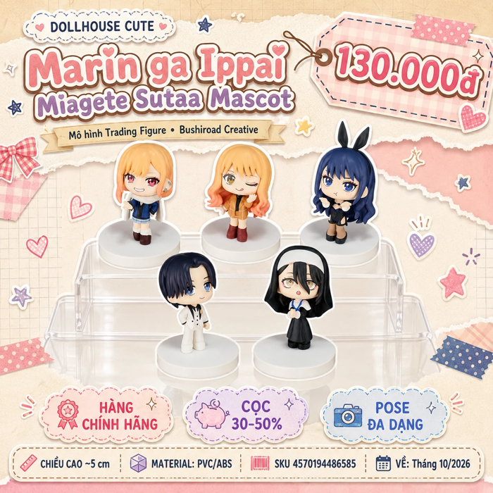 Mô hình chibi My Dress-Up Darling Season 2 Marin ga Ippai Miagete Sutaa  Mascot