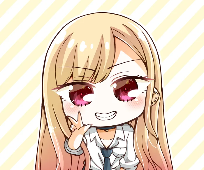 Chibi Marin Kitagawa — My Dress-Up Darling (2K Quad HD Wallpaper) by しろいまる  | 2648x2207 | Wallpaper Abyss