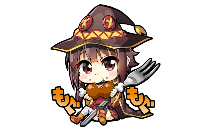Chibi Megumin Feast – KonoSuba HD Anime Wallpaper Delight | 1920x1200 |  Wallpaper Abyss