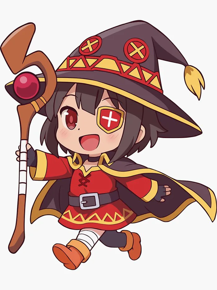 Megumin Chibi Explosion Mage Art