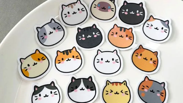 60+ Mẫu Sticker Mèo Cute, Hình Con Mèo Dễ Thương Chibi