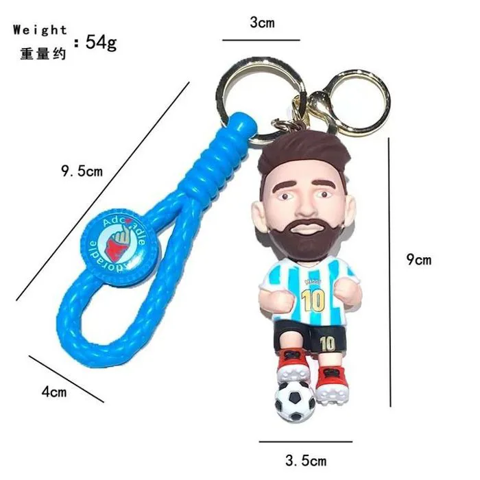 Móc khóa cầu thủ bóng đá Lionel Messi phong cách chibi chính hãng giá rẻ