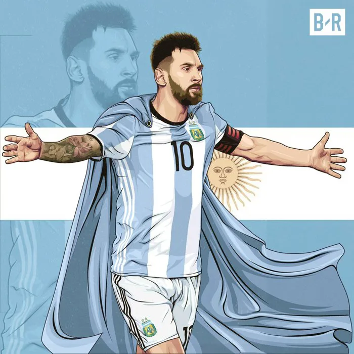Biếm họa Messi 