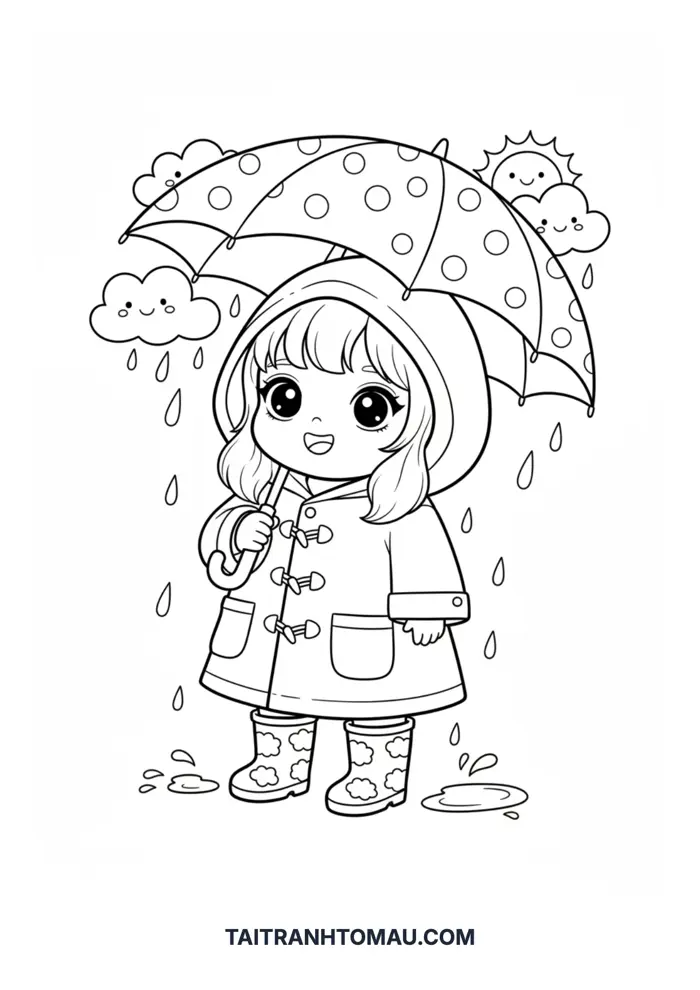 Tải 101+ Tranh Tô Màu Anime Chibi Cute, Đơn Giản Cho Bé Gái & Bé Trai (Miễn  Phí A4)