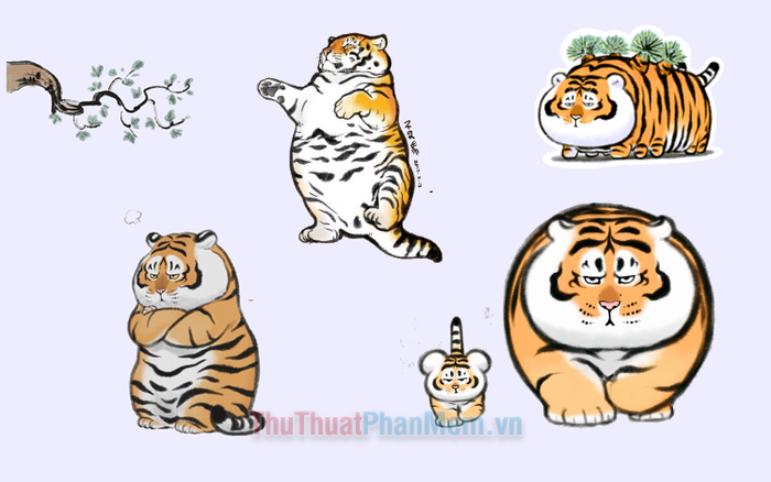 Hình ảnh hổ mập chibi dễ thương, đáng yêu và đẹp nhất