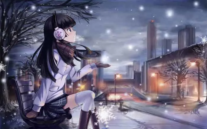 Ảnh Anime Mùa Đông Đẹp Nhất [51+ Hình Nền Anime Nữ Cute]