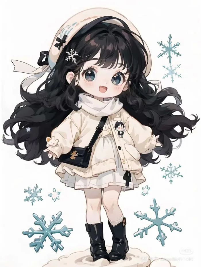 Cưng xỉu với hình ảnh cô gái chibi cute phong cách anime
