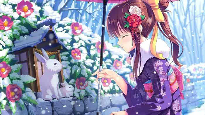 Ảnh Anime Mùa Đông Đẹp Nhất [51+ Hình Nền Anime Nữ Cute]