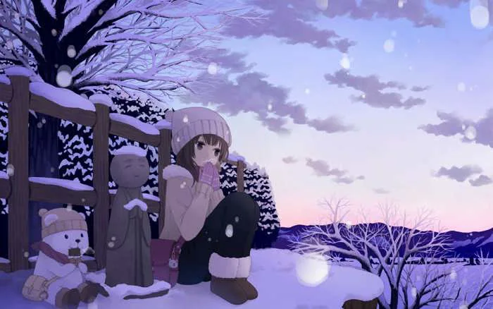 Ảnh Anime Mùa Đông Đẹp Nhất [51+ Hình Nền Anime Nữ Cute]