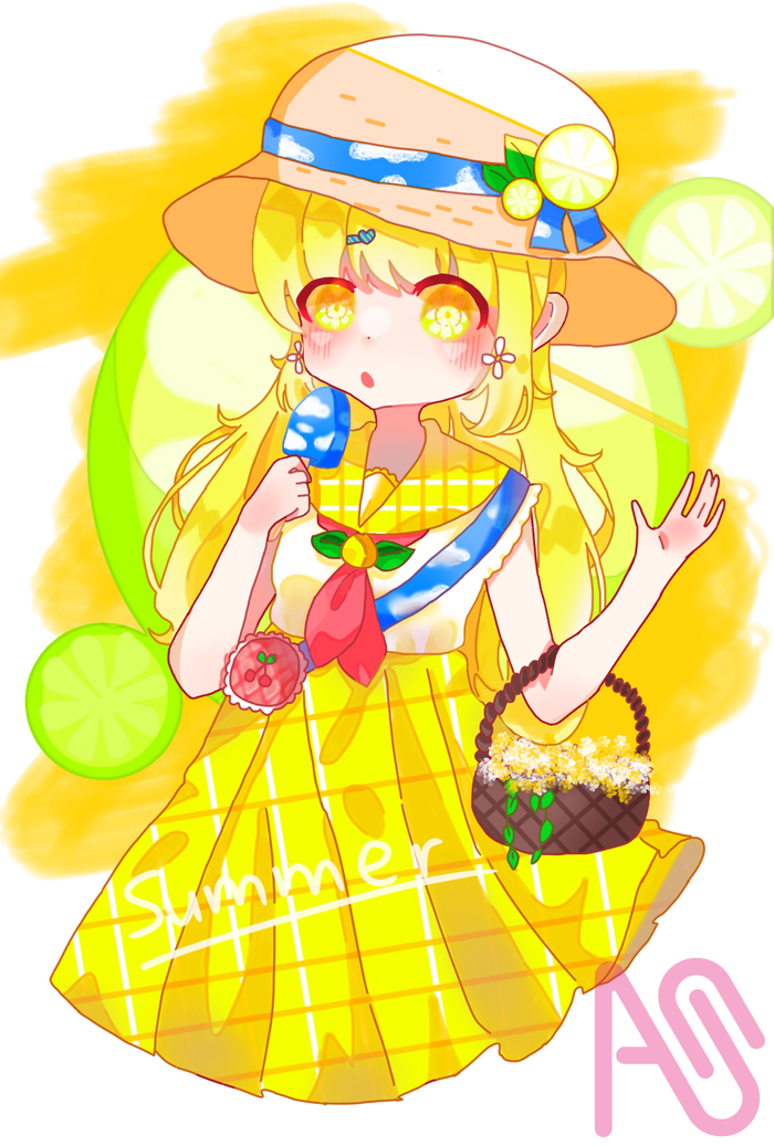 Mùa hè \(>^<)/ Mèo Bông Chibi - Illustrations ART street