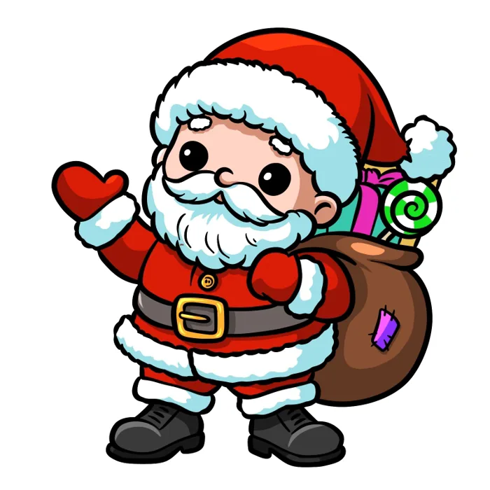 Bộ sưu tập hình ảnh ông già Noel chibi cho mùa Giáng sinh