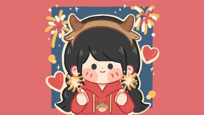 99+ Hình nền Tết Chibi cute, dễ thương cho điện thoại, PC
