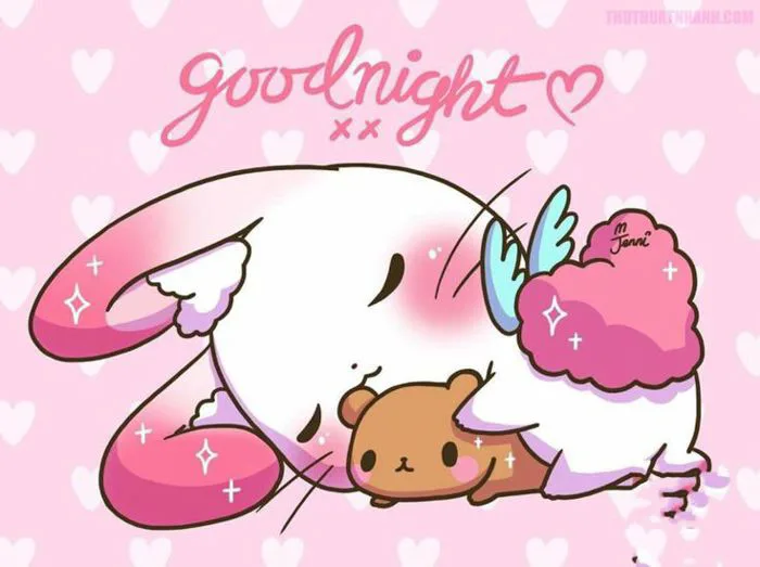 Hình ảnh chúc ngủ ngon kute, đáng yêu và dễ thương nhất | Mèo ú pusheen,