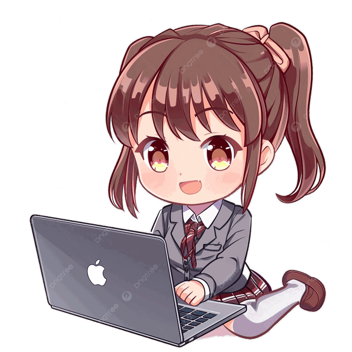 Hình ảnh Nữ Sinh Chibi Dễ Thương Trong Bộ đồng Phục Khi Tham Gia Lớp Học  Trực Tuyến Với Máy Tính Xách Tay PNG , Chibi, Dễ Thương, Con Gái PNG trong