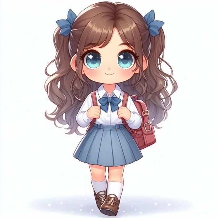 Ảnh chibi nữ học sinh dễ thương khiến mọi người mê mẩn