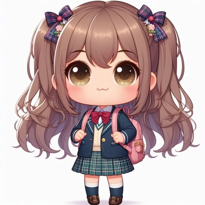 Ảnh chibi nữ học sinh dễ thương khiến mọi người mê mẩn