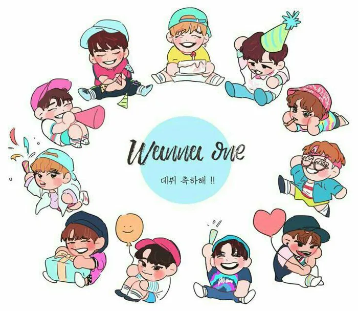 Xả + Collect Ảnh]( Wanna One - 워너원 ) - Ảnh Cả Nhóm Anime Chibi - Wattpad