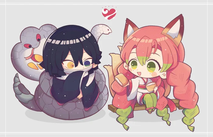 Tan chảy khi ngắm loạt ảnh chibi cute vô đối của các nhân vật trong Kimetsu  no Yaiba buổi chiều cuối năm
