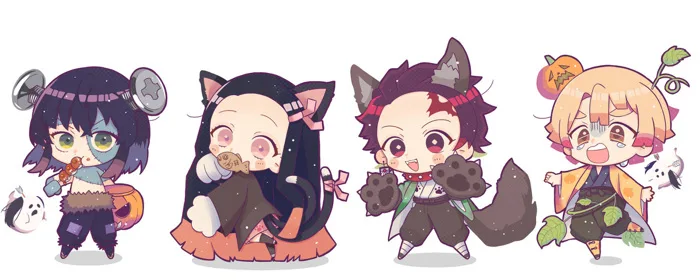 Tan chảy khi ngắm loạt ảnh chibi cute vô đối của các nhân vật trong Kimetsu  no Yaiba buổi chiều cuối năm