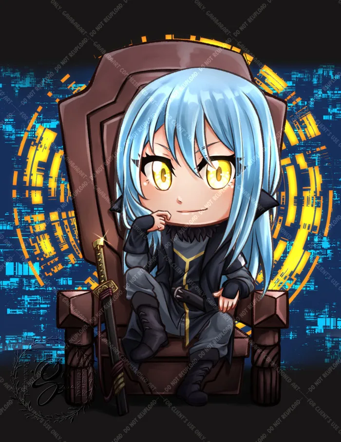 Chibi Rimuru Tempest fan art commission