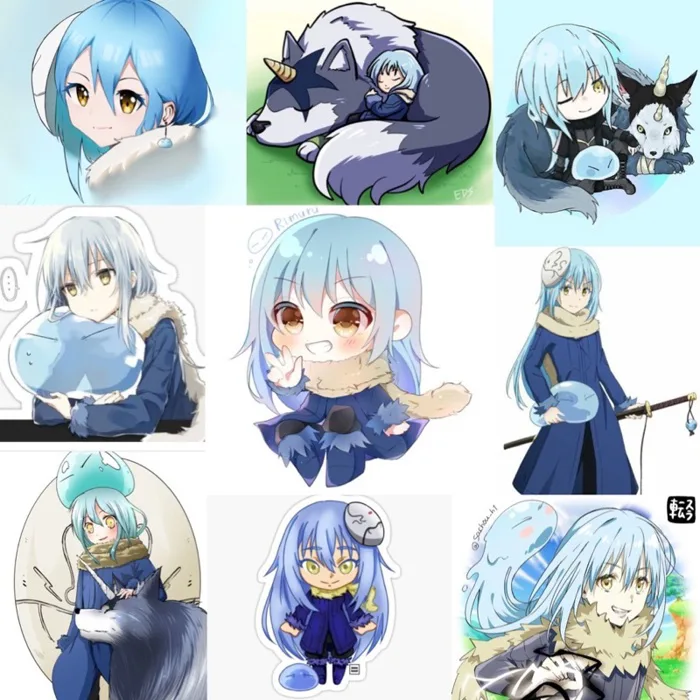 Ảnh dán Sticker Rimuru Tempest 30-60 cái ép lụa khác nhau /Hình dánTensei  Shitara Slime Datta ken | Shopee Việt Nam