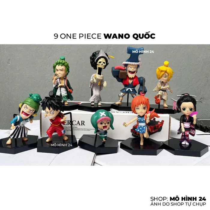 [COMBO 9 EM] Bộ mô hình nhân Vật chibi One piece WCF BĂNG MŨ RƠM anime  Phiên bản kỉ niệm 20 năm Luffy robin brook franky