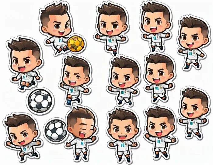 Chibi Ronaldo in Joyful Tears | Stable Diffusion Trực tuyến