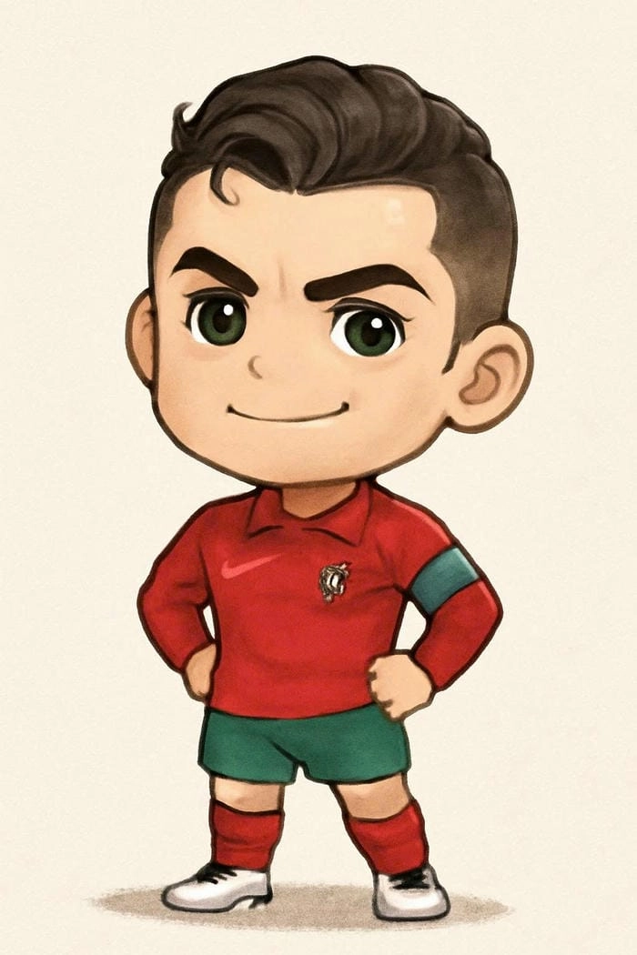 Ngắm loạt 328+ ảnh Ronaldo Chibi cute đậm chất siêu sao