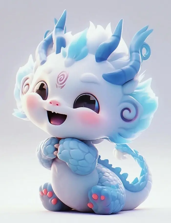 Bộ ảnh rồng chibi dễ thương với phong cách độc đáo riêng