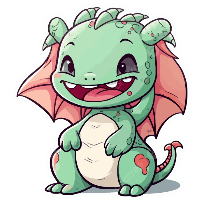 Hình ảnh Vector Hoạt Hình Rồng Con Dễ Thương Kawaii Phong Cách Chibi PNG ,  Clipart Rồng, Clip Nghệ Thuật Dễ Thương, Clip Nghệ Thuật Hoạt Hình PNG và  Vector với nền