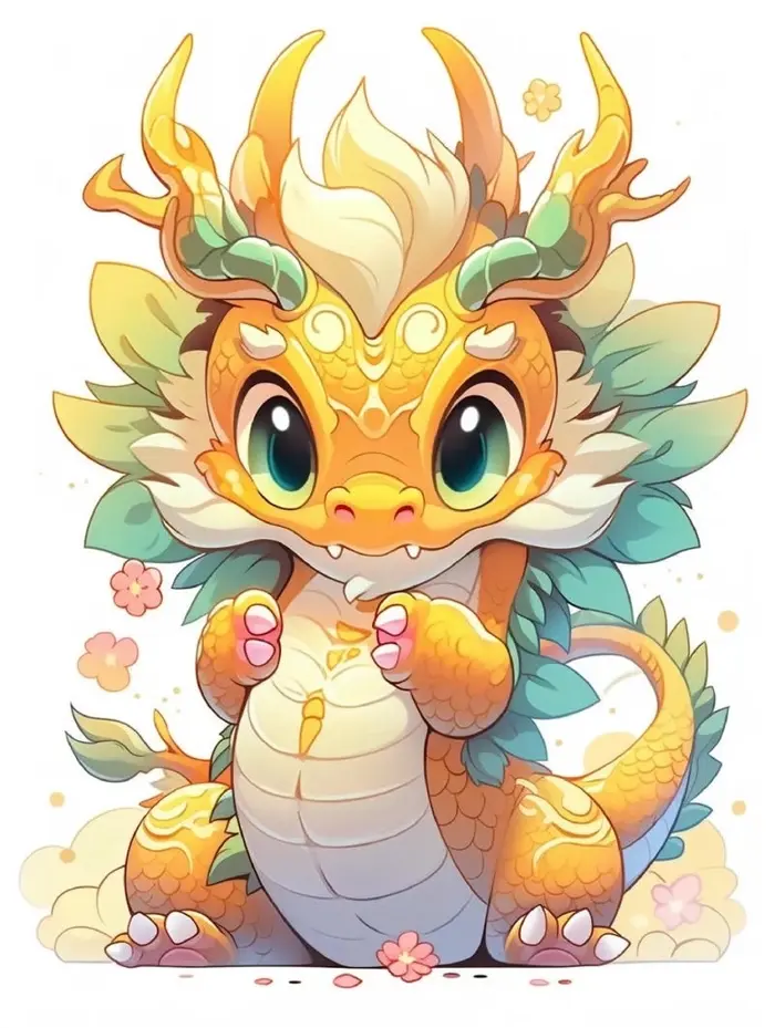Bộ ảnh rồng chibi dễ thương với phong cách độc đáo riêng