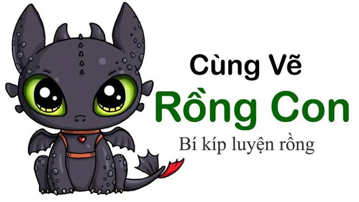 Những hình ảnh vẽ rồng răng sún đáng yêu