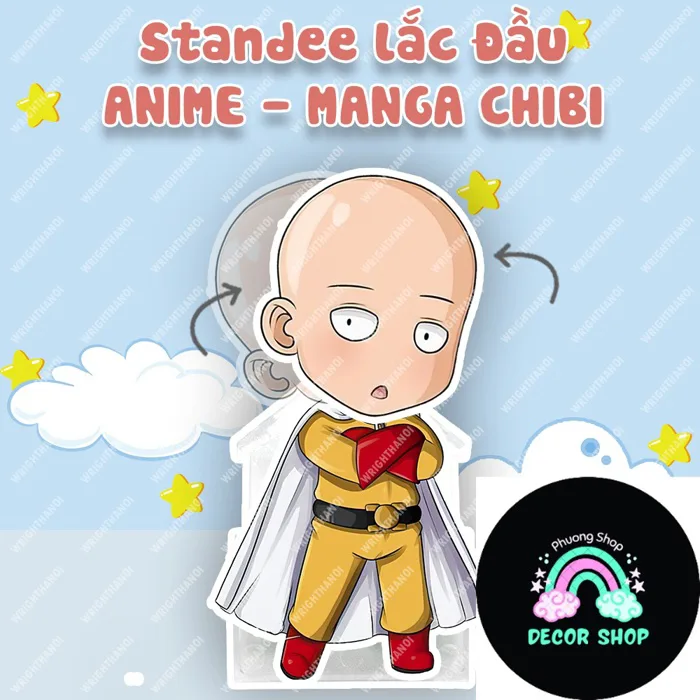 Standee Lắc Đầu One Punch Man Saitama Genos Sonic Garou Anime Manga Nhật  Bản Chibi Cute | Shopee Việt Nam