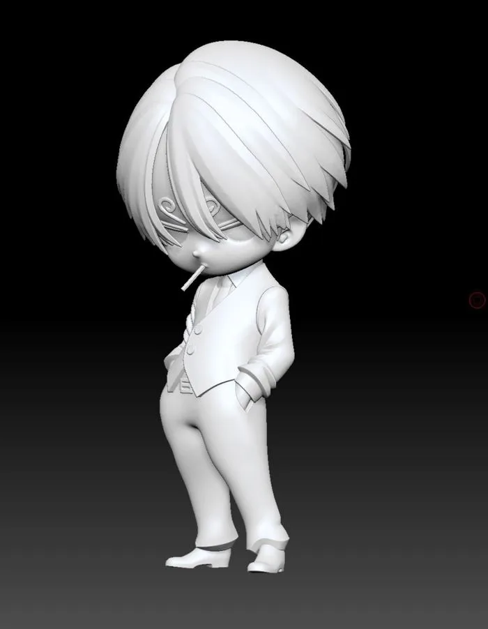 One Piece figure, chibi Sanji, STL ready to 3D print One Piece figure, chibi Sanji, STL ready to 3D print