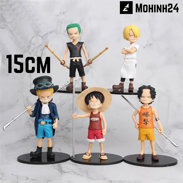 [RẺ VÔ ĐỊCH] Mô hình nhân vật One piece bộ Luffy zoro sanji sabo ace còn  nhỏ hồi nhỏ childhood chibi onepiece trẻ em