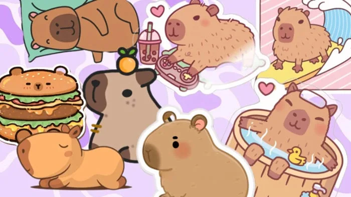 1.234+ Hình Nền Capybara Chibi Meme, Vô Tri Cute 4K Cực Đẹp
