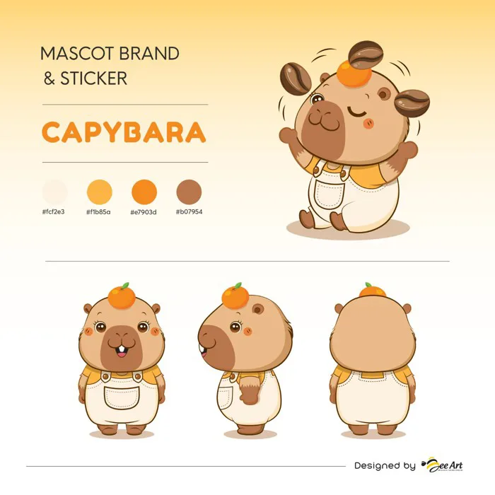 Thiết kế mascot Capypara