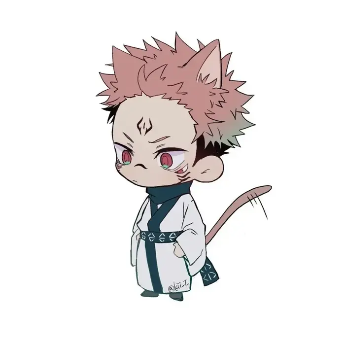 Bộ ảnh Sukuna chibi cực ngầu dành cho fan Jujutsu Kaisen