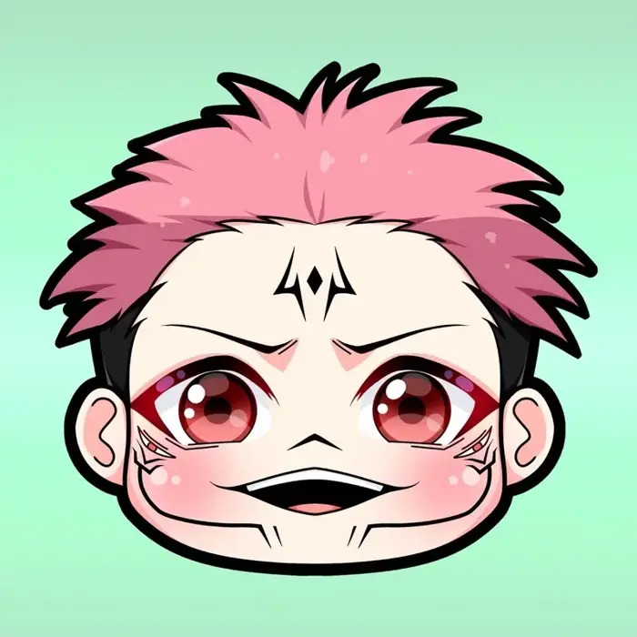 Bộ ảnh Sukuna chibi cực ngầu dành cho fan Jujutsu Kaisen