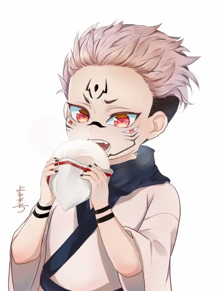 Bộ ảnh Sukuna chibi cực ngầu dành cho fan Jujutsu Kaisen