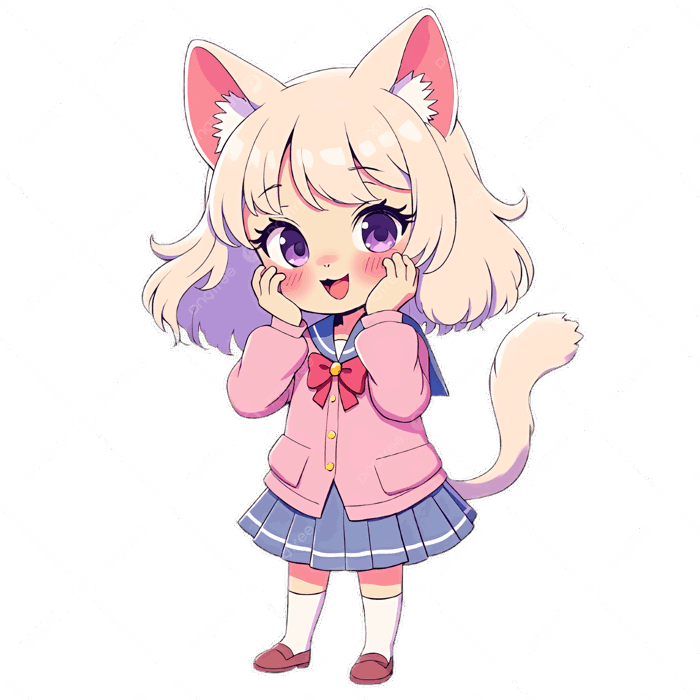 Hình ảnh Cô Gái Anime đáng Yêu Với Tai Mèo Trong đồng Phục Học Sinh Thể  Hiện Niềm Vui PNG , Cô Gái Anime Tai Mèo, Cô Gái Hoạt Hình Dễ Thương,