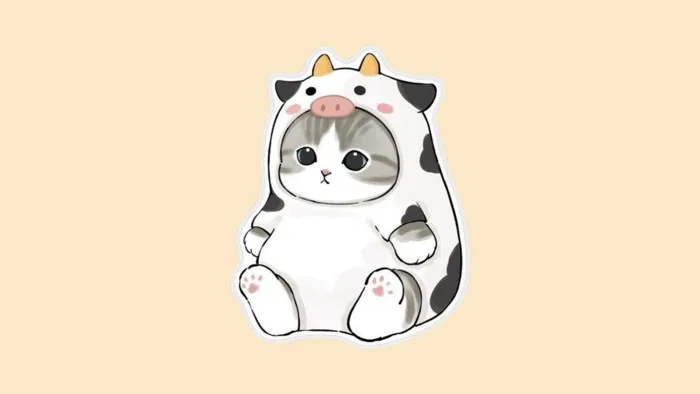 60+ Mẫu Sticker Mèo Cute, Hình Con Mèo Dễ Thương Chibi